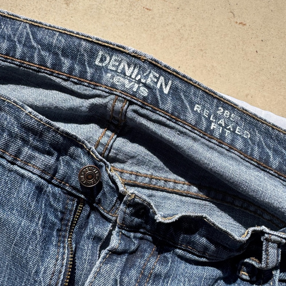Denizen from Levi's Men's Blue Jeans-DISTRESSED - Picture 8 of 16
